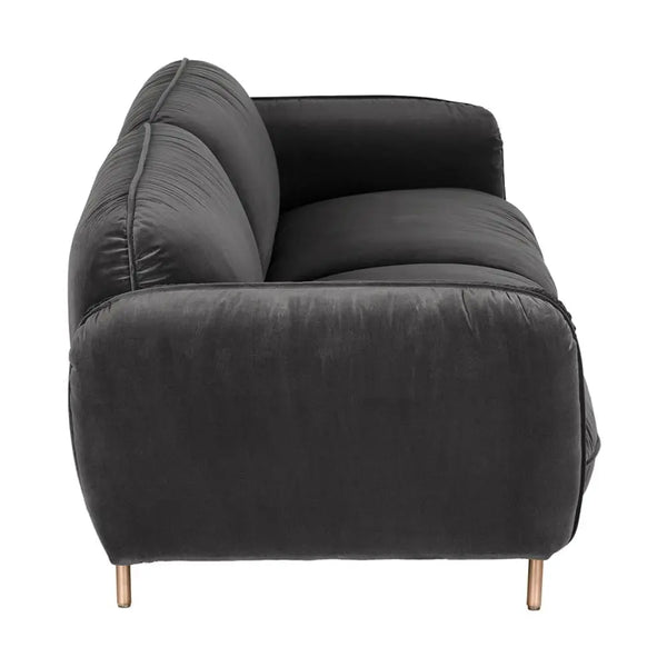 Franklin Sofa, Grey Velvet-Noir Furniture-Blue Hand Home