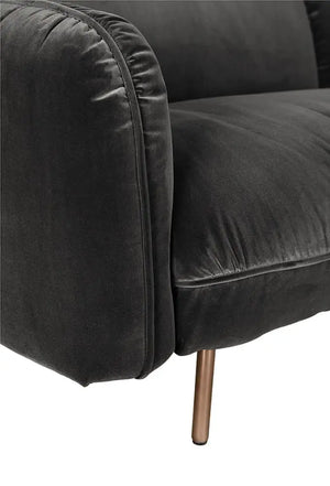 Franklin Sofa, Grey Velvet-Noir Furniture-Blue Hand Home