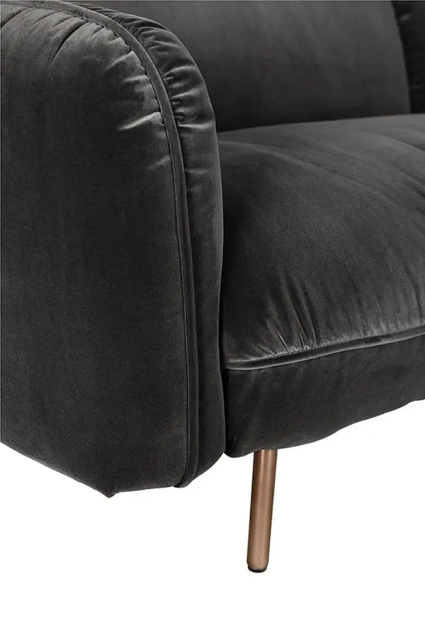 Franklin Sofa, Grey Velvet-Noir Furniture-Blue Hand Home