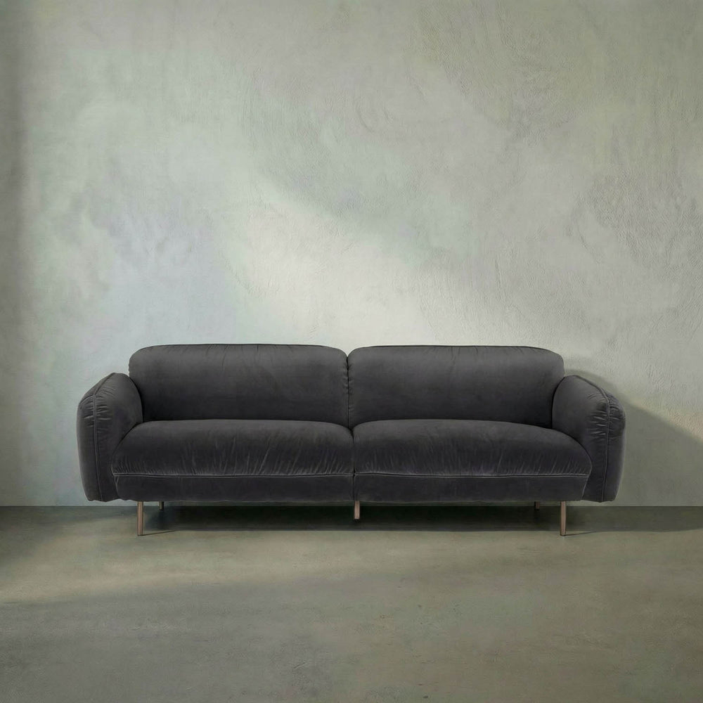 Franklin Sofa, Grey Velvet-Noir Furniture-Blue Hand Home