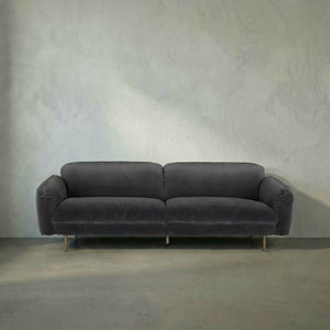 Franklin Sofa, Grey Velvet-Noir Furniture-Blue Hand Home