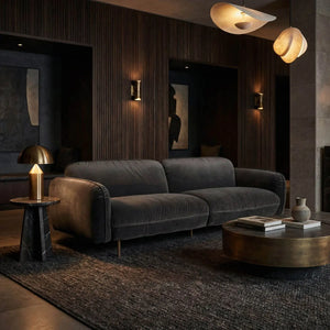 Franklin Sofa, Grey Velvet-Noir Furniture-Blue Hand Home