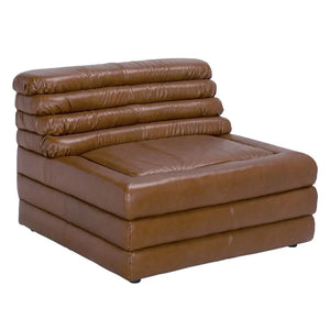 BANDERA SOFA, 1A, Roche Tan Leather-Noir Furniture-Blue Hand Home