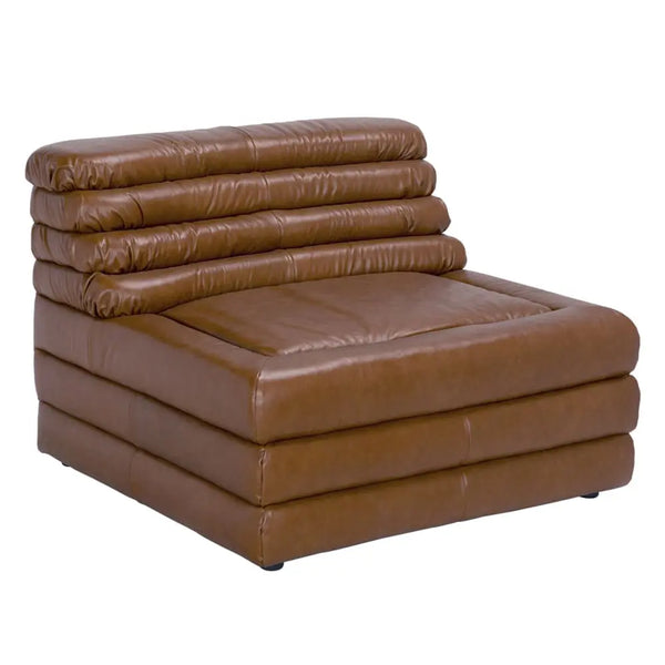BANDERA SOFA, 1A, Roche Tan Leather-Noir Furniture-Blue Hand Home