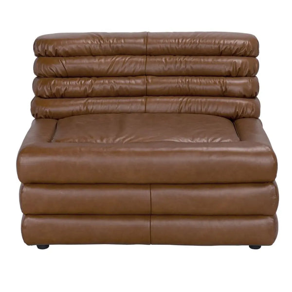 BANDERA SOFA, 1A, Roche Tan Leather-Noir Furniture-Blue Hand Home