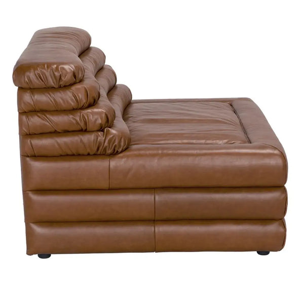 BANDERA SOFA, 1A, Roche Tan Leather-Noir Furniture-Blue Hand Home