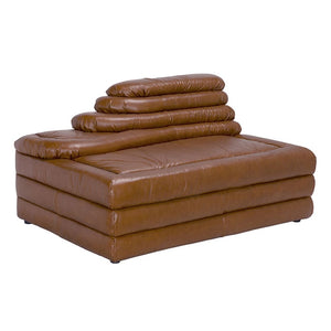 BANDERA SOFA, CL, Roche Tan Leather-Noir Furniture-Blue Hand Home
