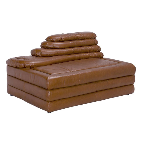 BANDERA SOFA, CL, Roche Tan Leather-Noir Furniture-Blue Hand Home