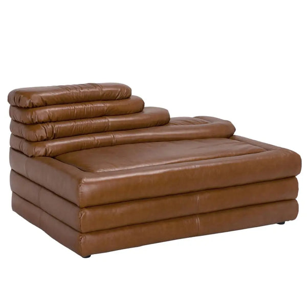 BANDERA SOFA, CR, Roche Tan Leather-Noir Furniture-Blue Hand Home