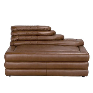 BANDERA SOFA, CR, Roche Tan Leather-Noir Furniture-Blue Hand Home