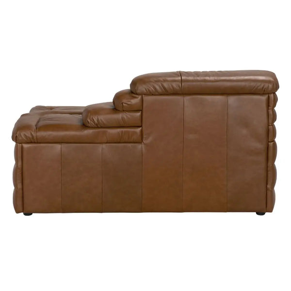 BANDERA SOFA, CR, Roche Tan Leather-Noir Furniture-Blue Hand Home