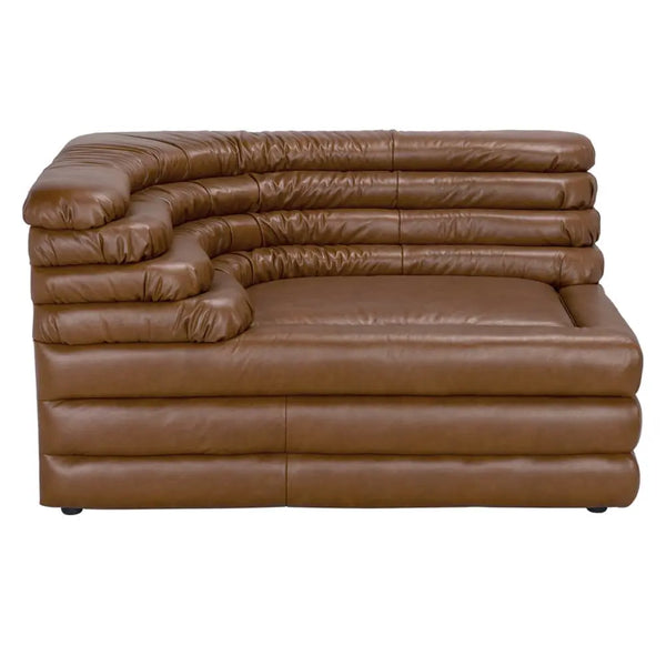 BANDERA SOFA, L, Roche Tan Leather-Noir Furniture-Blue Hand Home