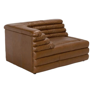 BANDERA SOFA, L, Roche Tan Leather-Noir Furniture-Blue Hand Home