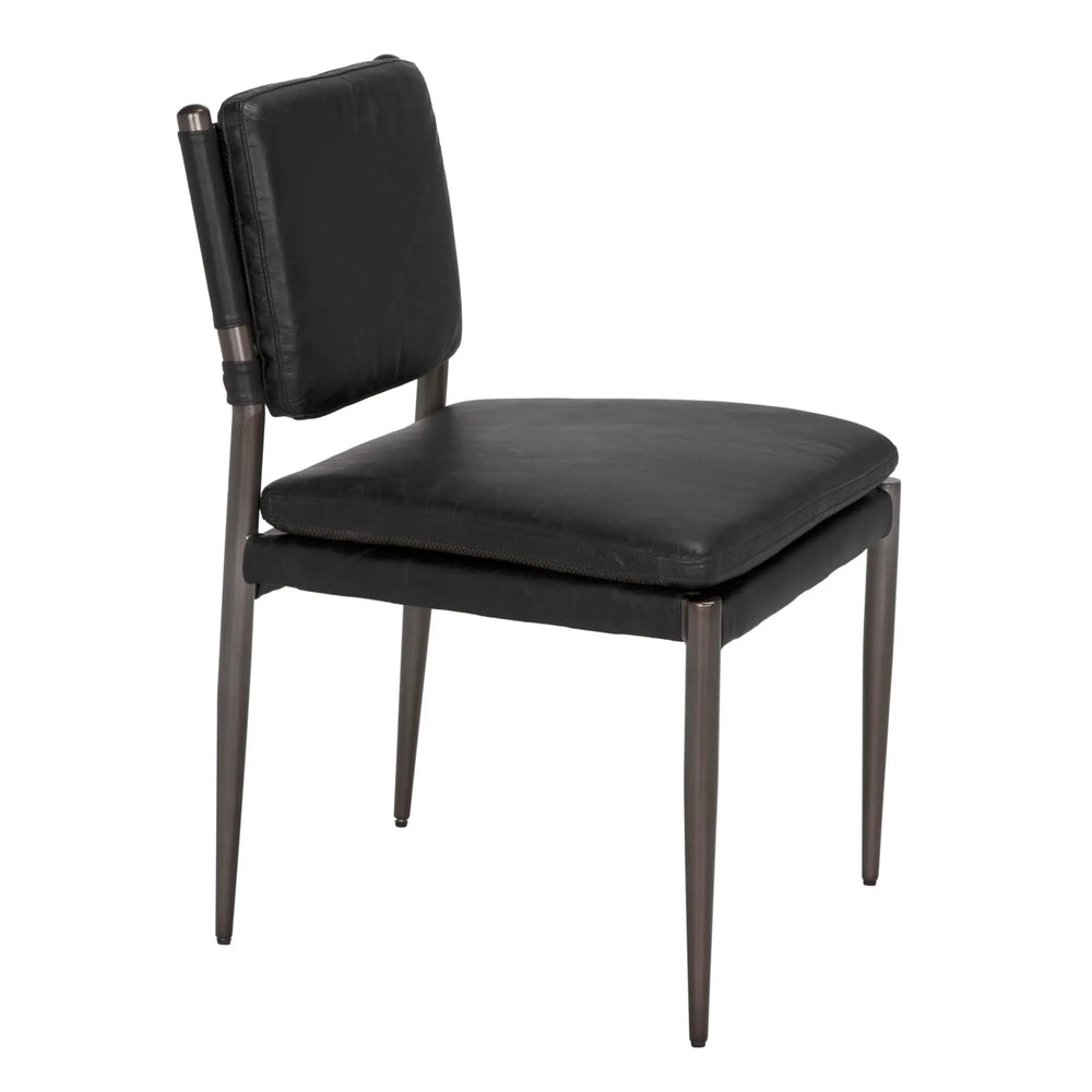 Wooster Dining Chair, Black-Blue Hand Home