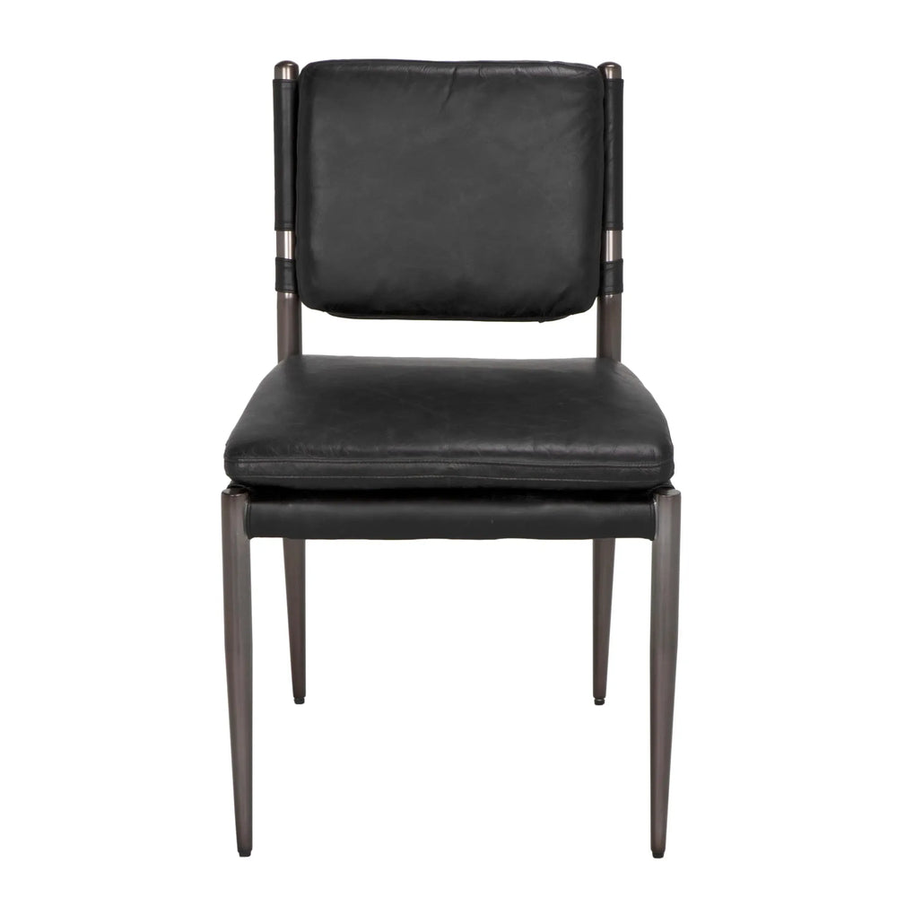 Wooster Dining Chair, Black-Blue Hand Home
