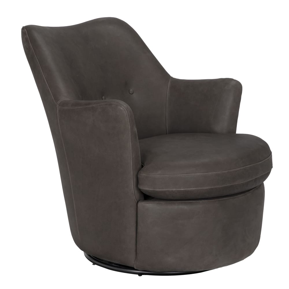 Hotchkiss Swivel Arm Chair-Blue Hand Home