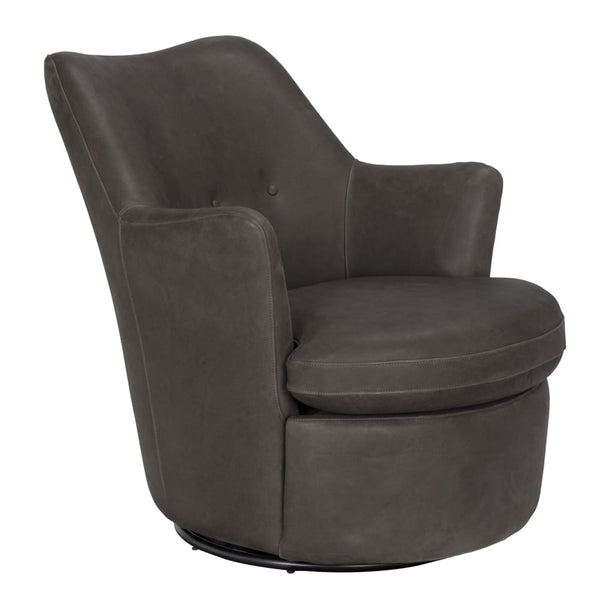 Hotchkiss Swivel Arm Chair-Blue Hand Home