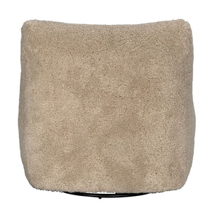 Mcclain Swivel Chair, Camel Fabric-Blue Hand Home