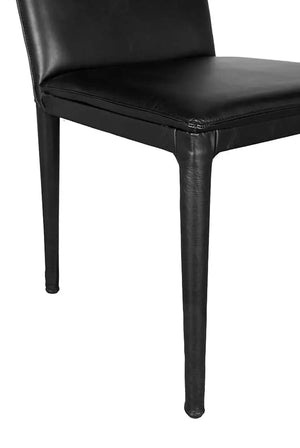 Newton Dining Chair, Ebony Black Leather - Noir Trading Inc.-Noir Furniture-Blue Hand Home