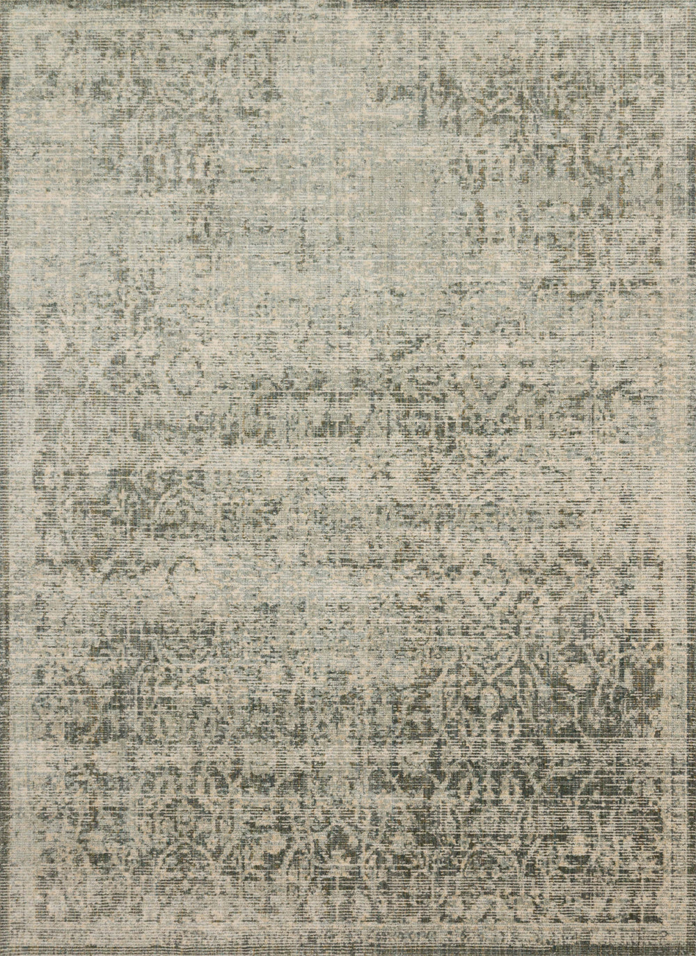 Magnolia Home by Joanna Gaines x Loloi Linnea Rug - Moss / Ivory-Blue Hand Home