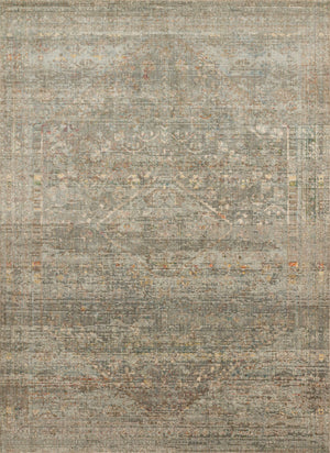 Magnolia Home by Joanna Gaines x Loloi Linnea Rug - Taupe / Mist-Blue Hand Home