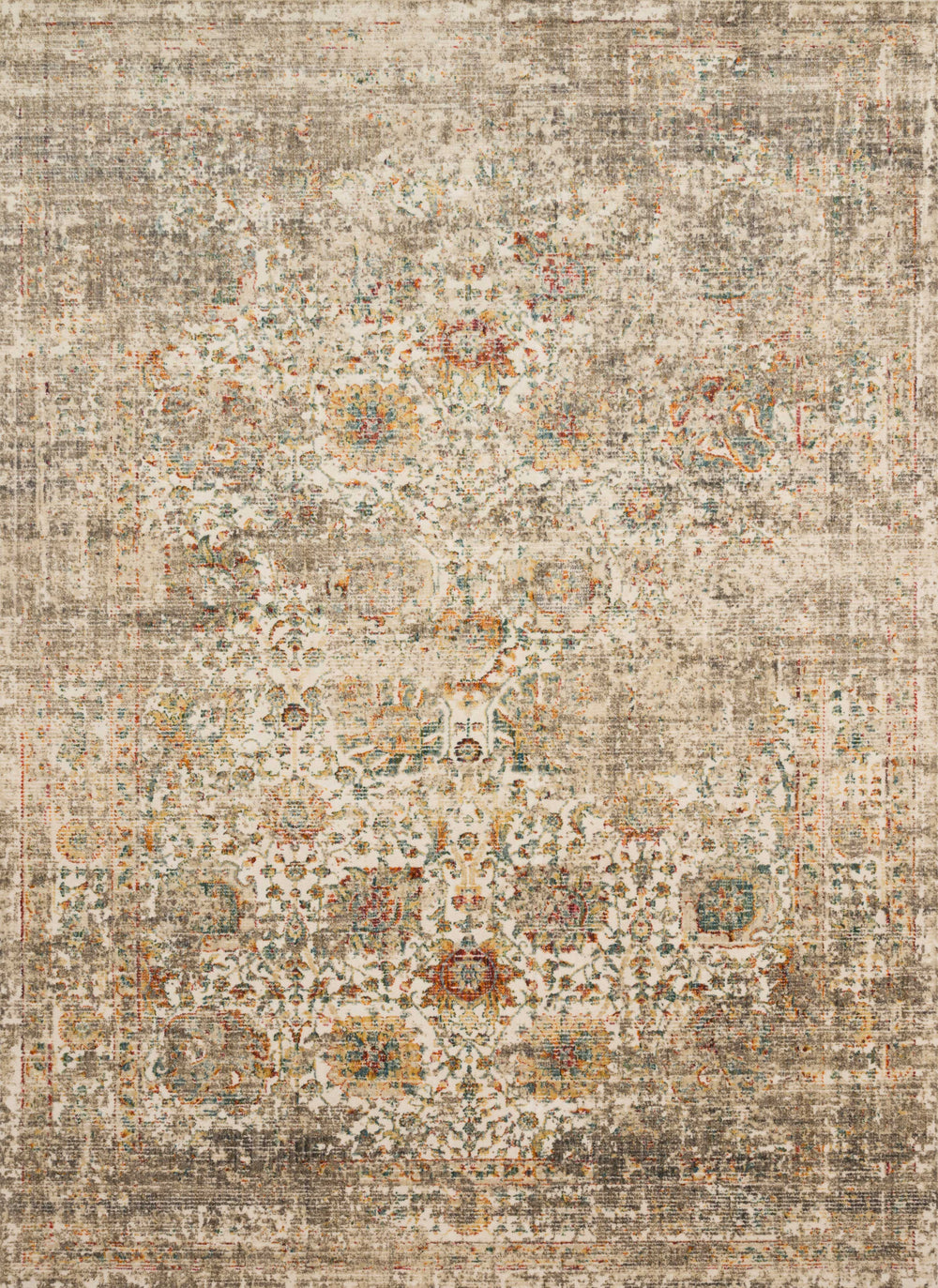 Magnolia Home by Joanna Gaines x Loloi Linnea Rug - Multi / Taupe-Blue Hand Home