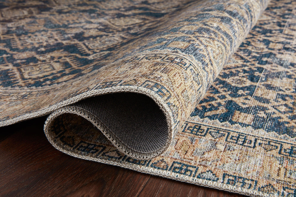 Magnolia Home by Joanna Gaines x Loloi Lenna Rug - Indigo / Natural-Blue Hand Home