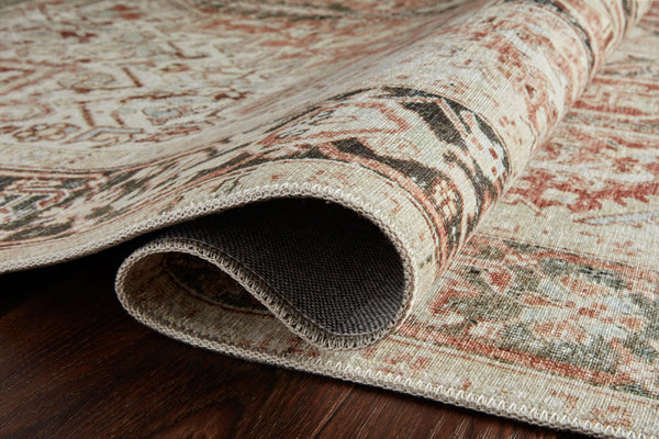 Magnolia Home by Joanna Gaines x Loloi Lenna Rug - Rust / Charcoal-Blue Hand Home