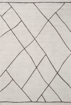 Magnolia Home by Joanna Gaines x Loloi Logan Rug - Ivory / Charcoal-Blue Hand Home