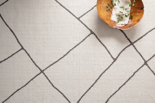 Magnolia Home by Joanna Gaines x Loloi Logan Rug - Ivory / Charcoal-Blue Hand Home