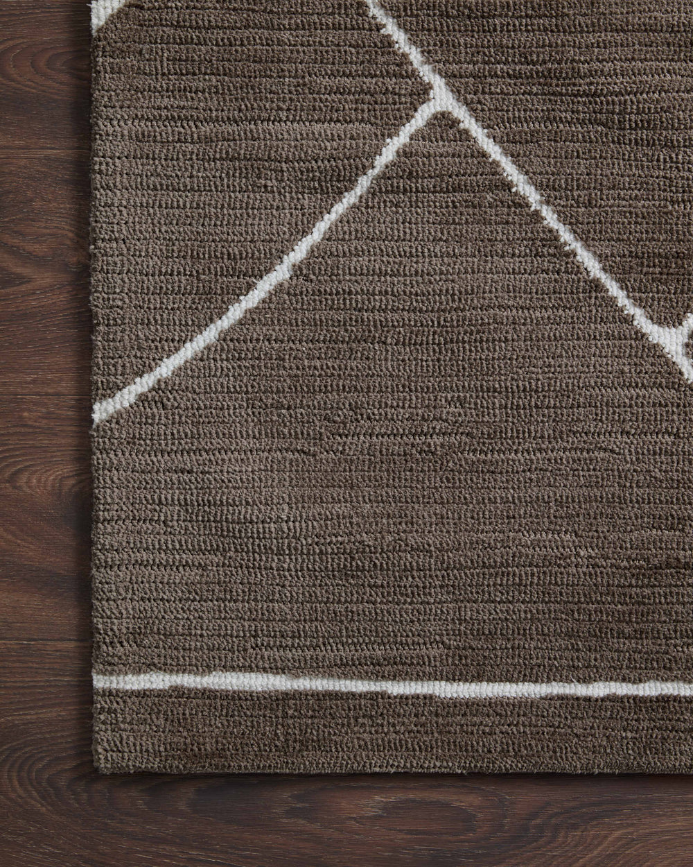Magnolia Home by Joanna Gaines x Loloi Logan Rug - Mocha / White-Blue Hand Home
