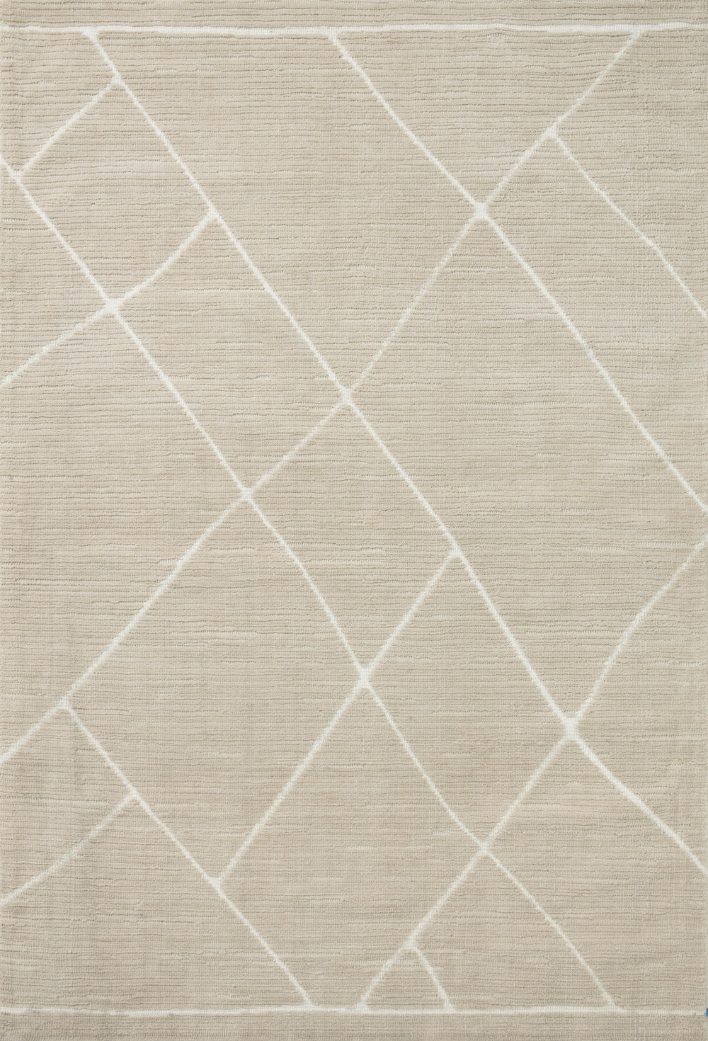 Magnolia Home by Joanna Gaines x Loloi Logan Rug - Oatmeal / White-Blue Hand Home