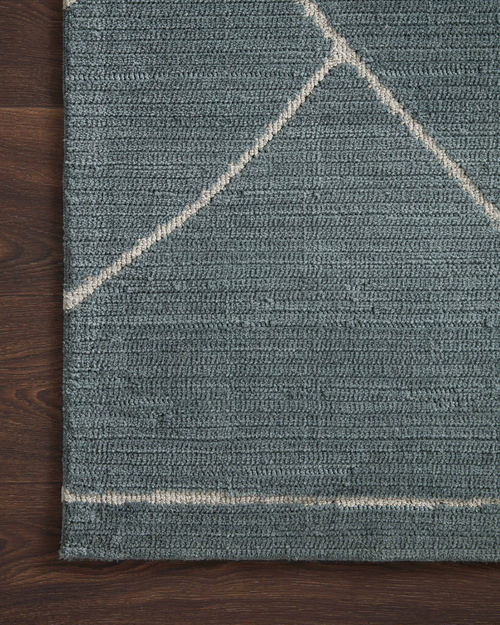 Magnolia Home by Joanna Gaines x Loloi Logan Rug - Slate / White-Blue Hand Home