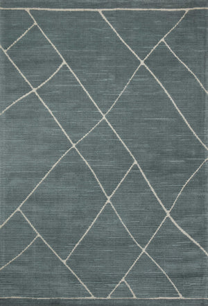 Magnolia Home by Joanna Gaines x Loloi Logan Rug - Slate / White-Blue Hand Home