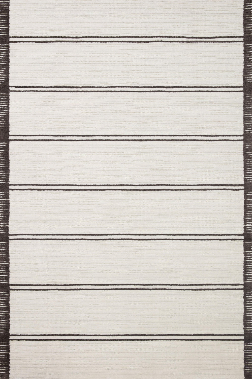 Magnolia Home by Joanna Gaines x Loloi Logan Rug - White / Mocha-Blue Hand Home