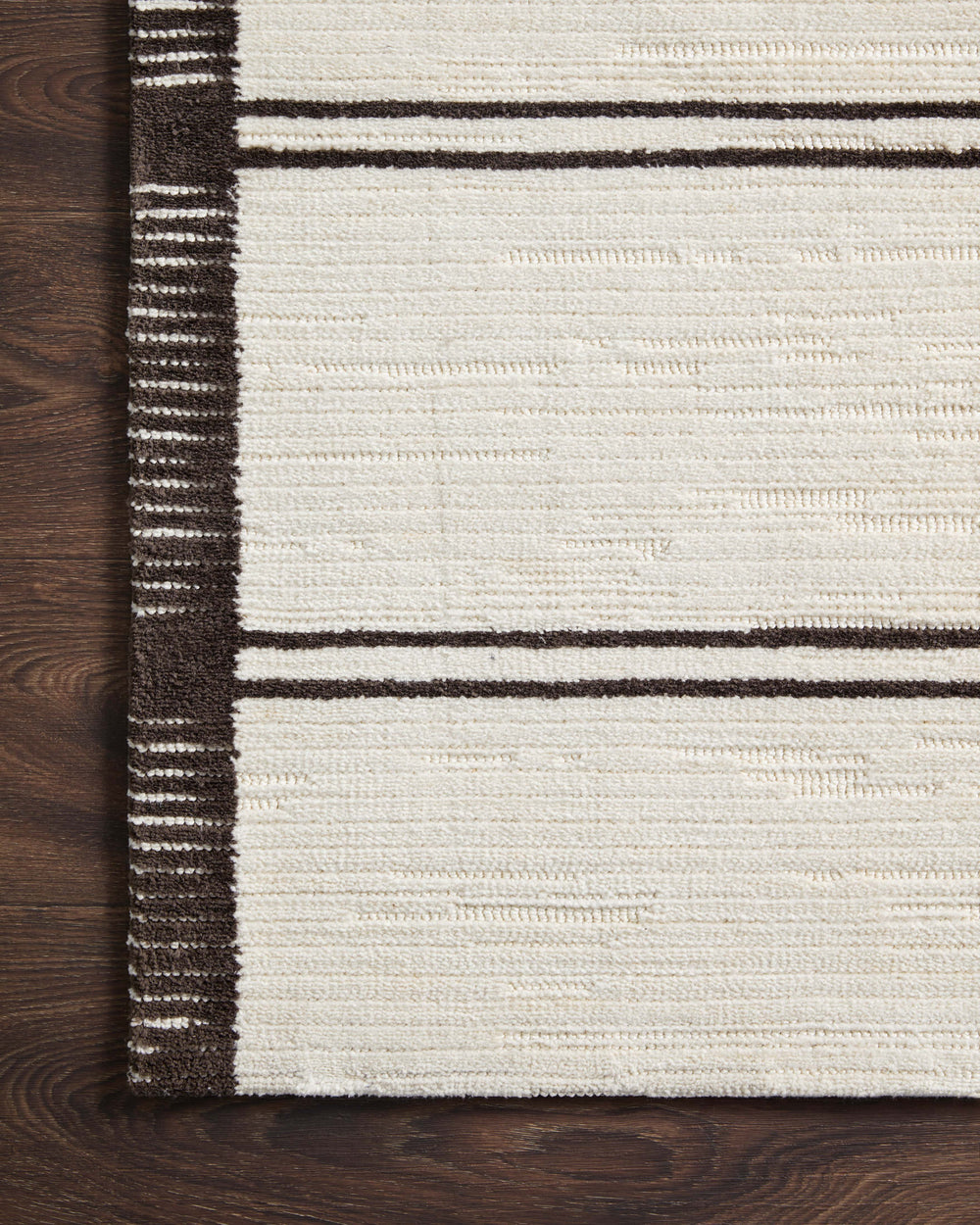 Magnolia Home by Joanna Gaines x Loloi Logan Rug - White / Mocha-Blue Hand Home