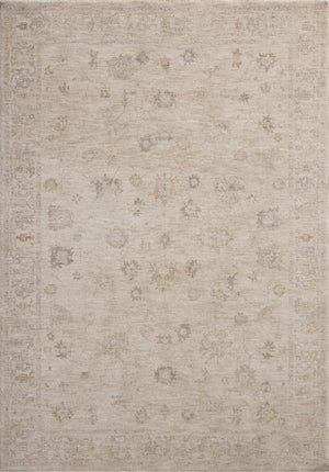 Chris Loves Julia x Loloi Louisa Rugs - Oatmeal / Stone-Blue Hand Home