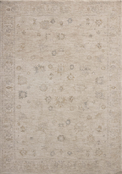 Chris Loves Julia x Loloi Louisa Rugs - Oatmeal / Stone-Blue Hand Home