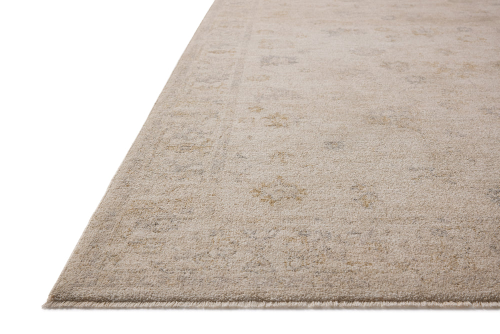 Chris Loves Julia x Loloi Louisa Rugs - Oatmeal / Stone-Blue Hand Home