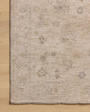 Chris Loves Julia x Loloi Louisa Rugs - Oatmeal / Stone-Blue Hand Home