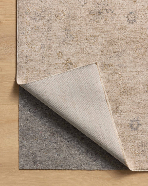 Chris Loves Julia x Loloi Louisa Rugs - Oatmeal / Stone-Blue Hand Home