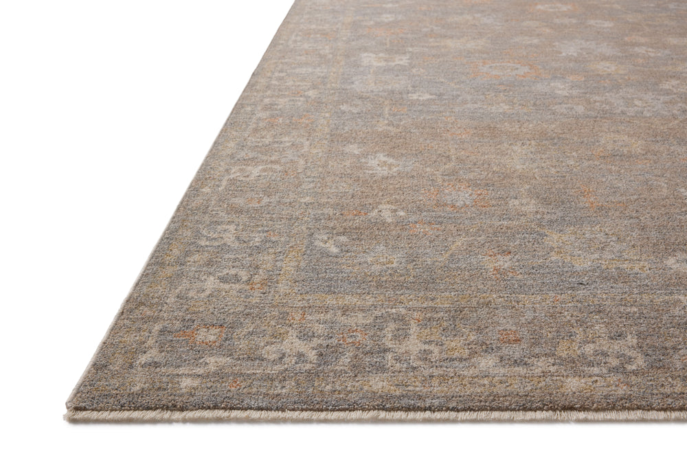 Chris Loves Julia x Loloi Louisa Rugs - Stone / Multi-Blue Hand Home