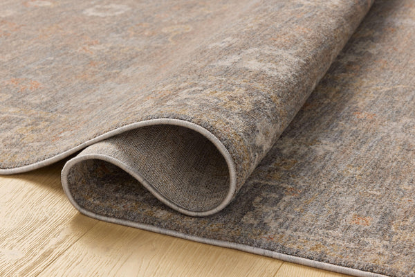 Chris Loves Julia x Loloi Louisa Rugs - Stone / Multi-Blue Hand Home