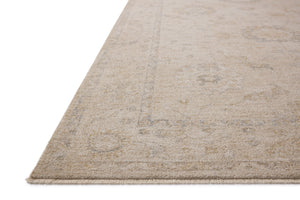 Chris Loves Julia x Loloi Louisa Rugs - Oatmeal / Slate-Blue Hand Home