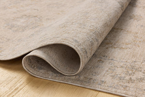 Chris Loves Julia x Loloi Louisa Rugs - Oatmeal / Slate-Blue Hand Home