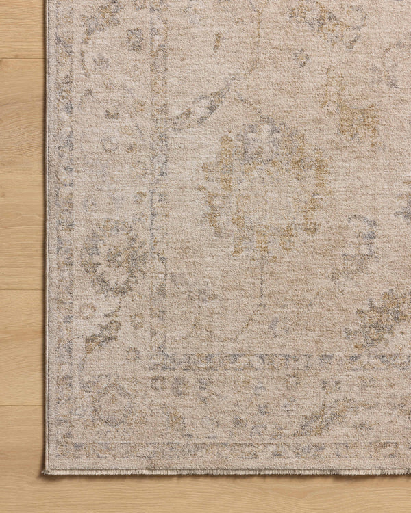 Chris Loves Julia x Loloi Louisa Rugs - Oatmeal / Slate-Blue Hand Home