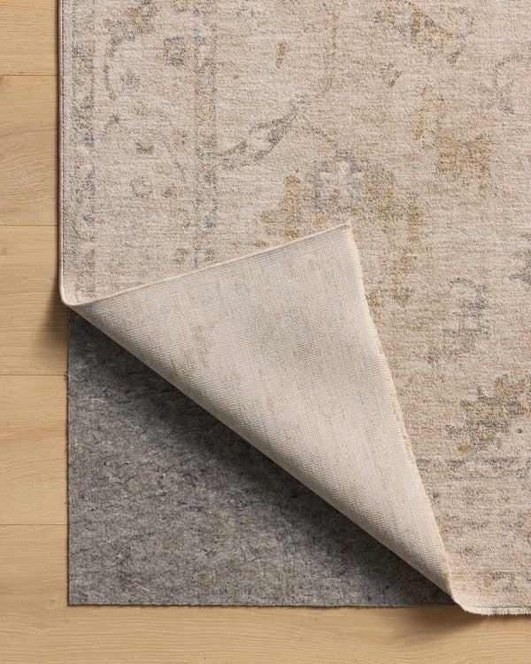 Chris Loves Julia x Loloi Louisa Rugs - Oatmeal / Slate-Blue Hand Home