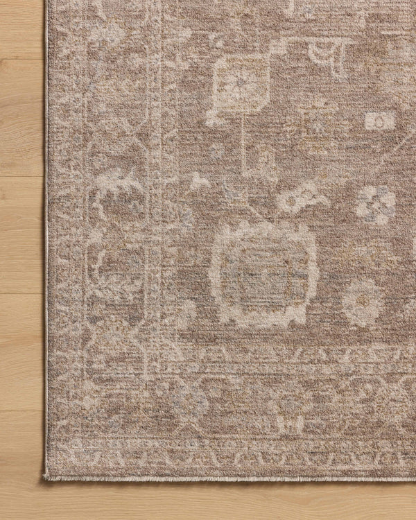 Chris Loves Julia x Loloi Louisa Rugs - Taupe / Ivory-Blue Hand Home