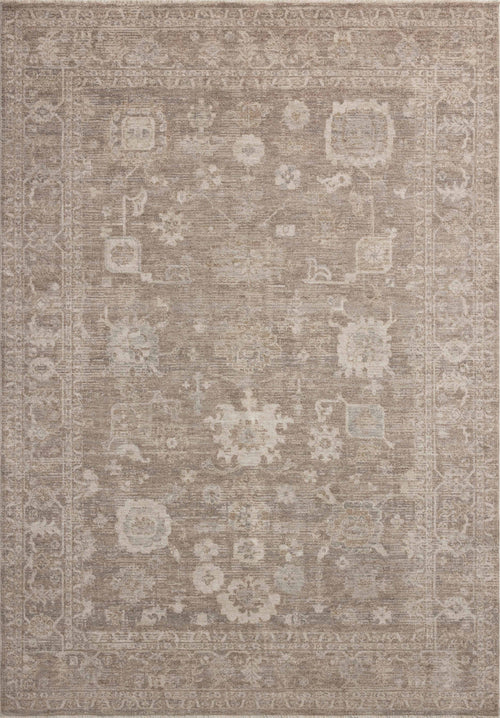 Chris Loves Julia x Loloi Louisa Rugs - Taupe / Ivory-Blue Hand Home