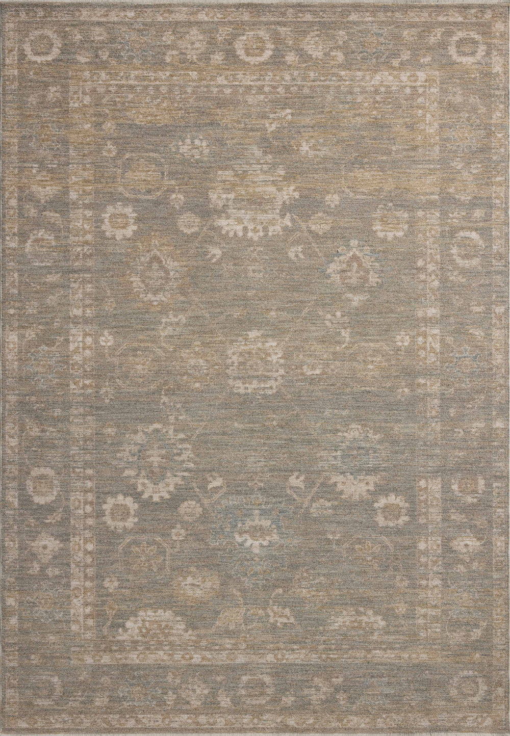 Chris Loves Julia x Loloi Louisa Rugs - Lagoon / Ivory-Blue Hand Home